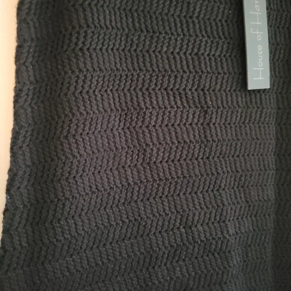 House of Harlow 1960 Nicole Richie Black Crochet Knit Spaghetti Strap Midi Dress - Picture 6 of 10